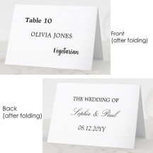 Elegant Wedding Platzkarte