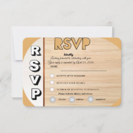 Elegant Wedding RSVP Card | Customizable Reply Karte