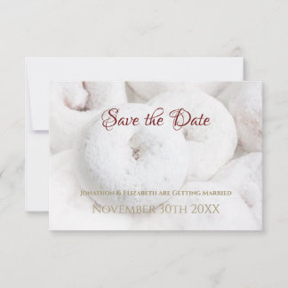 Elegant Wedding Save the Date Ethereal Doughnut