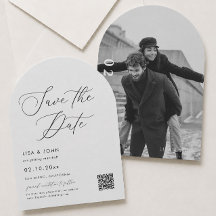 Elegant Wedding Save the Date Foto