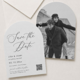 Elegant Wedding Save the Date Foto Einladung