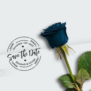 Elegant Wedding Save the Date Gummistempel