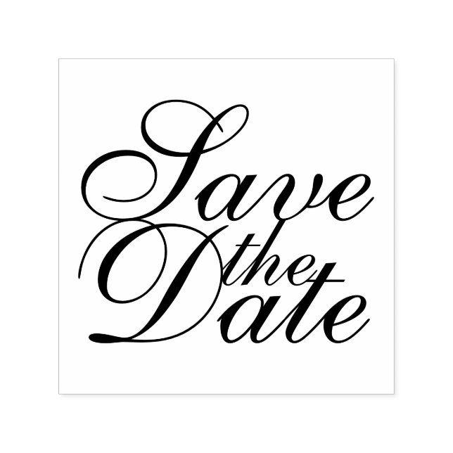 Elegant Wedding Save the Date Permastempel (Design)