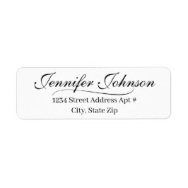 Elegant Wedding Script Rücksendeadresse Envelope