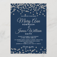 Elegant Wedding Silver Imitats Glitzer Confetti Na