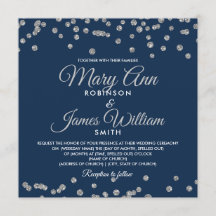 Elegant Wedding Silver Imitats Glitzer Confetti Na