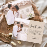 Elegant Wedding Terracotta Danke Foto<br><div class="desc">Minimalistische Terracotta Wedding Dankeschön Karten,  die ein Foto auf der Vorder- und Rückseite haben. Die Dankeschön-Karten enthalten eine moderne,  handgeschriebene,  kursive Schriftzeichen-Typografie,  die elegant,  einfach und modern nach Ihrer Hochzeitsfeier zu benutzen sind.</div>