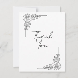 Elegant Wedding Thank You Card | Classic Script De Dankeskarte
