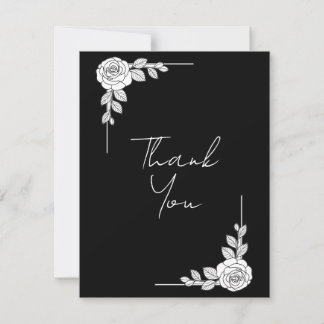 Elegant Wedding Thank You Card | Classic Script De Dankeskarte