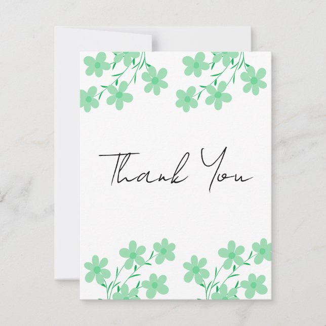 Elegant Wedding Thank You Card | Classic Script De Dankeskarte (Vorderseite)