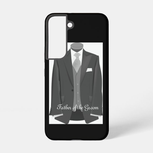 Elegant Wedding Tuxedo Suit Father of the Groom Samsung Galaxy Hülle (Rückseite)