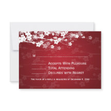 Elegant Wedding UAWG Cherry Blossom Red