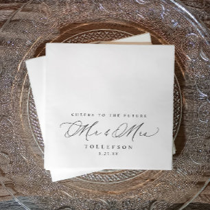 Elegant Wedding Verlobung Napkins Cheers Serviette