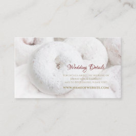 Elegant Wedding Website Response Ethereal Doughnut Begleitkarte