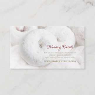 Elegant Wedding Website Response Ethereal Doughnut Begleitkarte