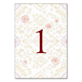 Elegant weeding table number tischnummer