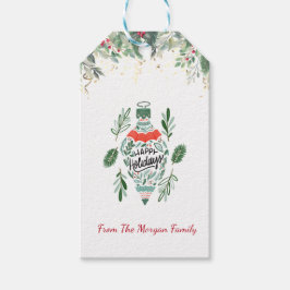 Elegant, Weihnachtsball, Kiefernbaumzweige, Confet Geschenkanhänger