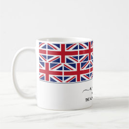Elegant Welcome UNION JACK British FLAG Kaffeetasse