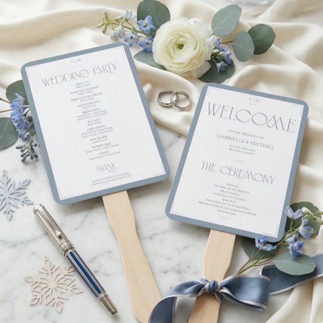 Elegant Welcome Wedding Ceremony Fan Program Fächer (Von Creator hochgeladen)