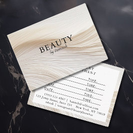 Elegant, Wellen, Salon Terminkarte