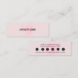 Elegant white and black beauty salon treuekarte
