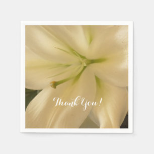 Elegant White Crema Napkins Serviette