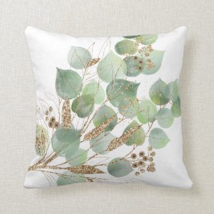 ELEGANT WHITE EUCALYPTUS CUSHION KISSEN