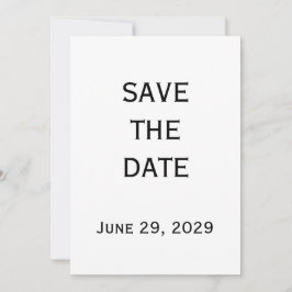 Elegant White Gay Wedding Save The Date Card Einladung