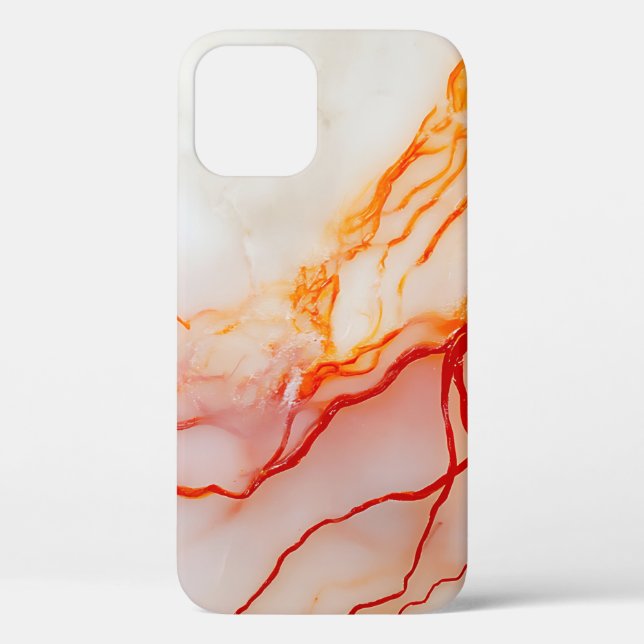 Elegant White & Gold Marble Pattern Case-Mate iPhone Hülle (Rückseite)