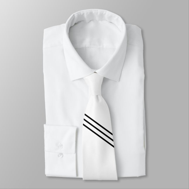 Elegant White Krawatte (Gebunden)