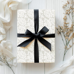 Elegant White Lace Geschenkpapier