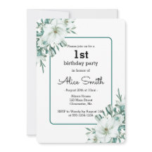 Elegant White Magnolia Grüne Flora Erstbegehrens G