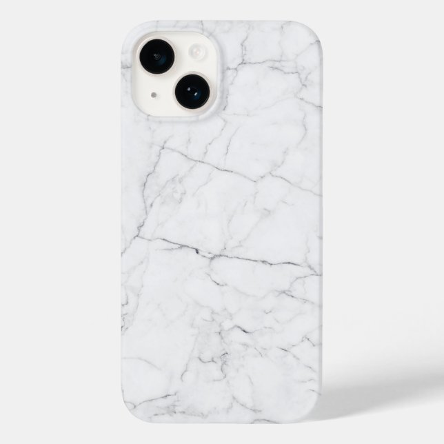 Elegant White Marble  Case-Mate iPhone Hülle (Rückseite)