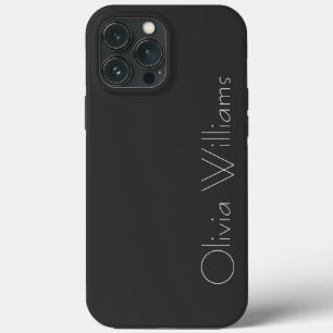Elegant White Monogram Stilvoll modern Minimalis Case-Mate iPhone Hülle