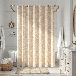 Elegant White Rose Floral Duschvorhang