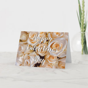 Elegant White Roses Frische Pasta machen Karte