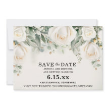 Elegant White Roses Grüne Hochzeit