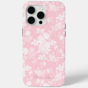 Elegant White Roses Pink Floral Case-Mate iPhone Hülle