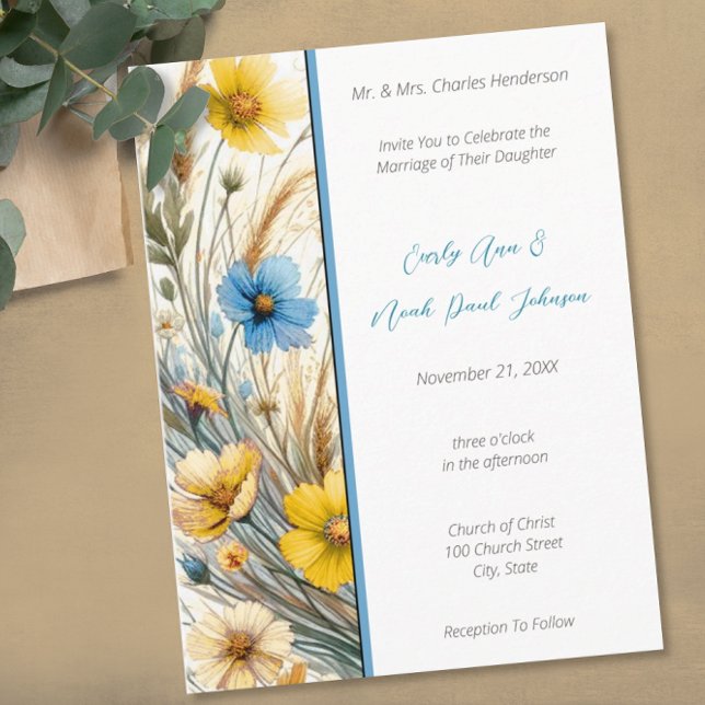 Elegant White SnowDrop Einladung zur Hochzeit (Von Creator hochgeladen)