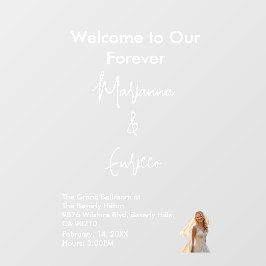 Elegant White Weddings Celebrating Love Romance Fensteraufkleber