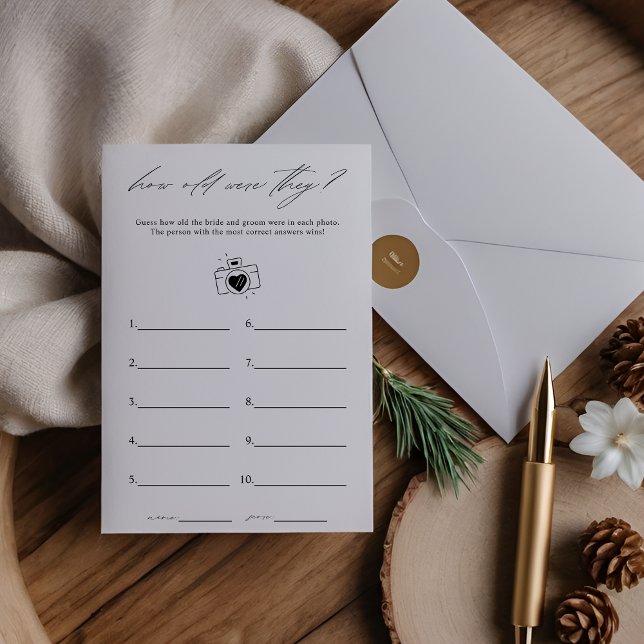 Elegant wie alt waren sie Brautparty-Spiel (Von Creator hochgeladen)