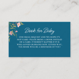 Elegant Wild Blume Babydusche Begleitkarte