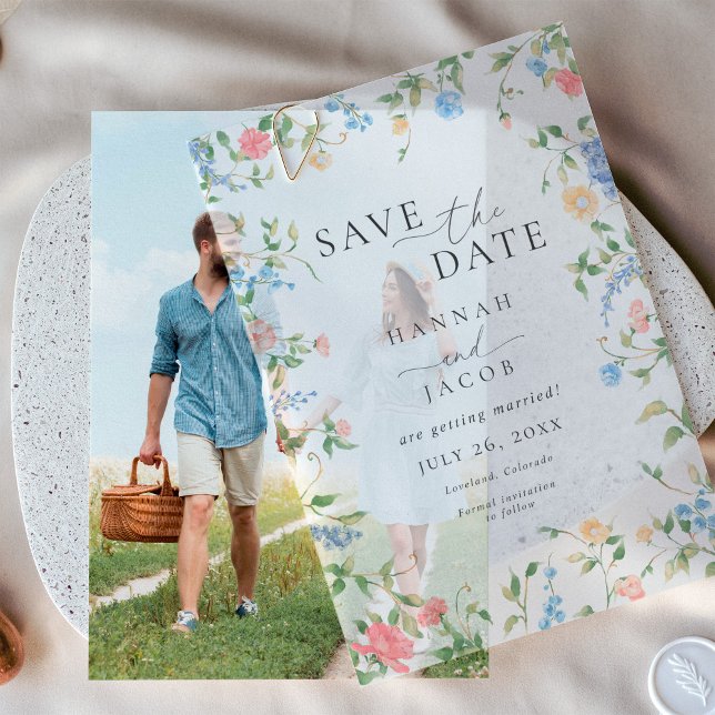 Elegant Wildflower Floral Photo Wedding (Von Creator hochgeladen)