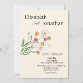 Elegant Wildflower Wedding Invite  Einladung