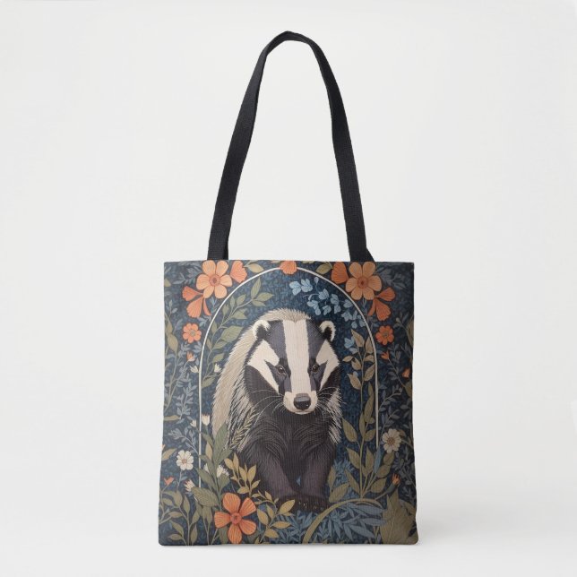 Elegant William Morris Inspiriert Badger (Vorderseite)