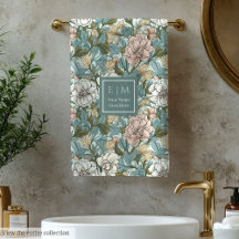 Elegant William Morris Style Soft Pastel Floral