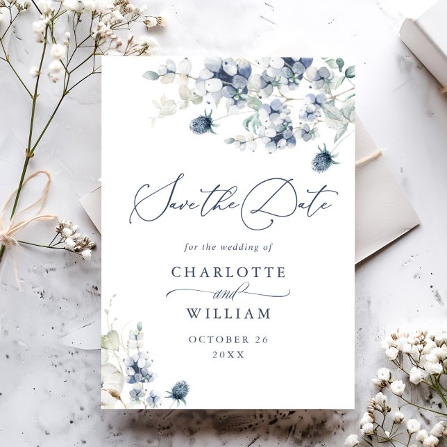 Elegant Winter Foliage Boho Hochzeit retten das Da Save The Date (Von Creator hochgeladen)