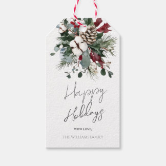 Elegant Winter Holiday Gift Tags Geschenkanhänger