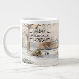 Elegant Winter Kensington Gardens London Tasse