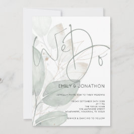 Elegant Wir machen eine Hochzeit in Watercolor Einladung